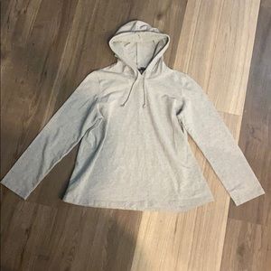 ✅NWOT ZERO 2 NINE Maternity Long Sleeve Cute Hoodie Hooded Sweatshirt Light Gray